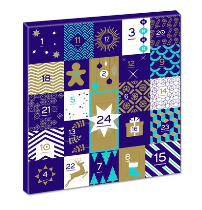 BLUE ADVENT CALENDAR Valrhona Let s Imagine the Best of Chocolate